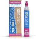 Soda Sense Easy Connect 60L CO2 Exchange Canister – 1 Pack, Replacement for Quick Connect Cylinder – Compatible with SodaStream PINK Snap-On Machines ONLY, Including ART, TERRA, ENSO & DUO-Ruum Studio Home