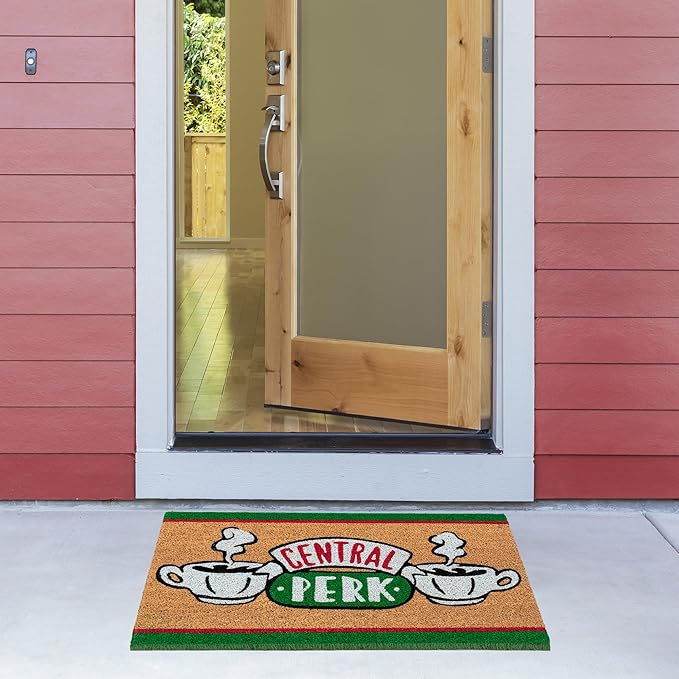 Gertmenian Friends Coir Doormat - 2x3 Welcome Mat (2-Pack), Ideal for High Traffic Areas in Front Door, Garage, Entryway - Paramount Central Perk/Welcome, 80028-Ruum Studio Home