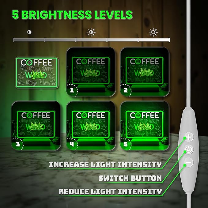 Coffee Neon Sign, Leaf Neon Signs for Wall Decor, Dimmable Acrylic Neon Lights for Coffee Bar Coffee Shop Bar Pub Club Bistro Man Cave Restaurant Game Room Hotel-Ruum Studio Home