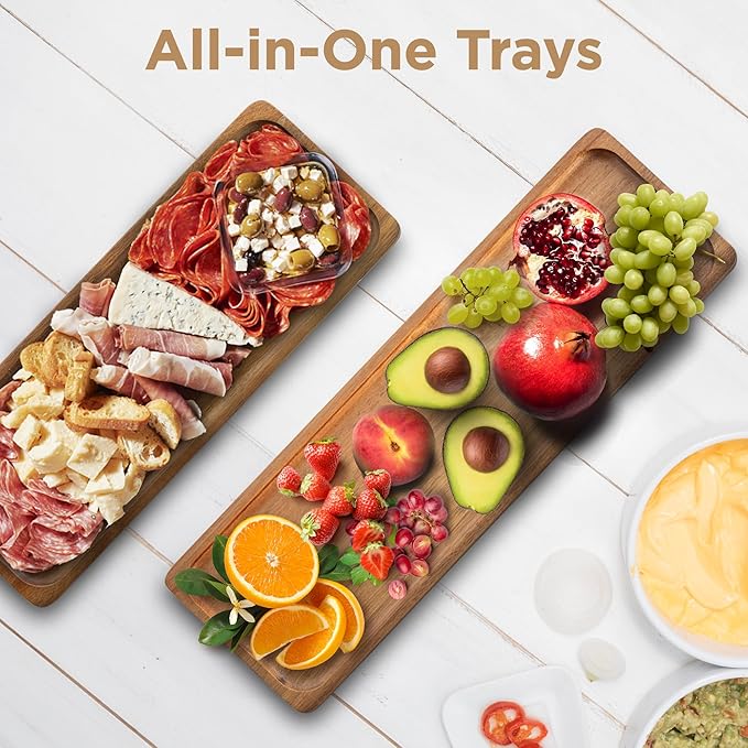 MAJURI 3 Tier Wooden Serving Tray, Set of 2 Tongs Free, Tiered Serving Trays & Platters for Party, Wedding, Picnic, Your Perfect Elevated Charcuterie Stand and for 3 Tiered Dessert Stand Lovers-Ruum Studio Home