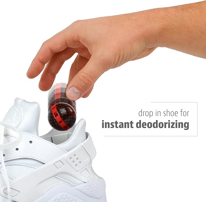 Sneaker Balls Odor-Fighting Shoe Fresheners, Eliminates Unpleasant Smells, Perfect For Sneakers, Gym Bags, Gear Bags, Drawers, Lockers, And More!, Baseball, 2 Pack-Ruum Studio Home