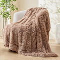 GONAAP Fuzzy Faux Fur Throw Blanket Taupe Super Soft Cozy Plush Fuzzy Shaggy Blanket for Couch Sofa Bed (Taupe, Throw(50"x60"))-Ruum Studio Home