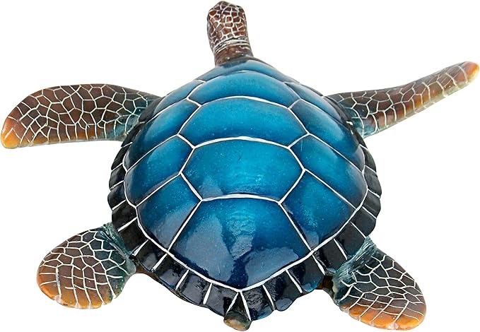 Design Toscano Large Blue SEA Turtle Statue-Ruum Studio Home