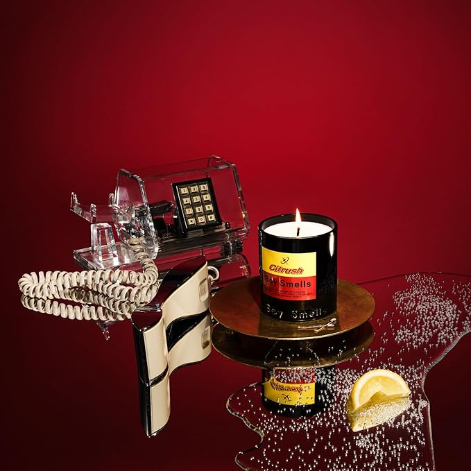 Boy Smells Citrush Candle – Bright Citrus Aroma – Warm Musk Finish – Pomelo Oil – Clean Burning Scented Candle – Long-Lasting Fragrance Throw – Vegan Soy Wax Blend – 9oz Glass Jar-Ruum Studio Home