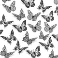 SAOROPEB 3D Butterfly Wall Decor 48 Pcs 4 Styles 3 Sizes, Gold Butterfly Decorations for Butterfly Birthday Decorations Butterfly Party Decorations Cake Decorations, Removable Stickers (Black)-Ruum Studio Home