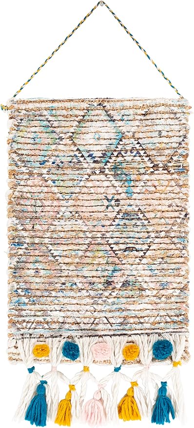Mark&Day Wall Art, Klaus Bohemian/Global Tan Macrame Wall Hangings for Living Room, Bedroom, Office or Kitchen (22"H x 14"W)-Ruum Studio Home