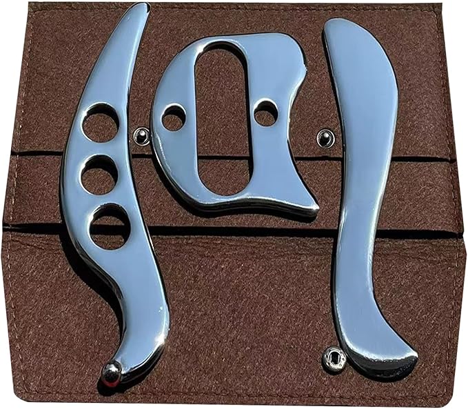 Gua sha Tool gua sha Stainless Steel iastm Tool Gussha Massage Tool Muscle Scraping Tool for Soft Tissue Therapy and Reduce Arms,Back, Legs, Neck Muscle Pain(XSS)………-Ruum Studio Home