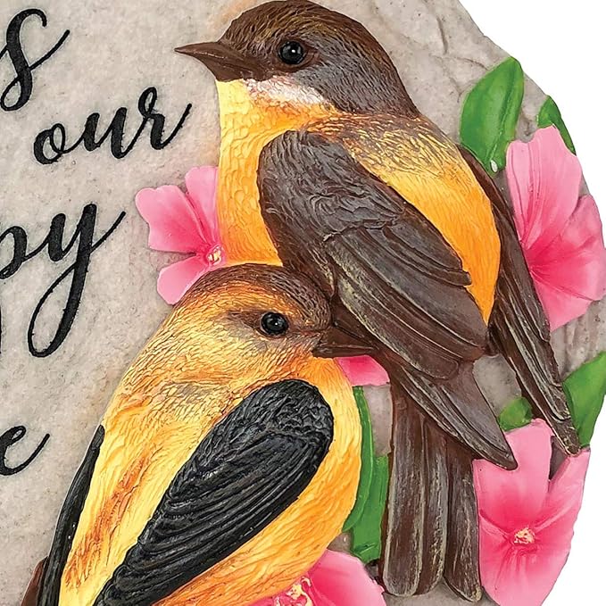 Spoontiques - Garden Décor - No Place Like Home Stepping Stone - Decorative Stone for Garden-Ruum Studio Home