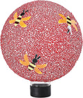 VCUTEKA Gazing Ball, 8" Glass Gazing Balls Sphere for Garden Lawn Outdoor Ornament Yard Decorative, Bee-Ruum Studio Home