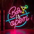 Bar Open Neon Sign for Wall Decor Open Beer Bar LED Light up Signs with Dimmer for Pub Party Man Cave Room Art Decor Gift-Ruum Studio Home