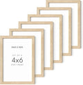 HAUS AND HUES Solid Oak Picture Frame Set - Beige Gallery Wall Frames, Tabletop Frames, Bulk Pack-Ruum Studio Home