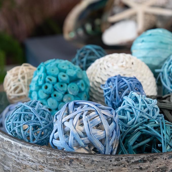ANDALUCA Decorative Balls Bag Bowl Filler Home Decor (Turqouise Blue)-Ruum Studio Home