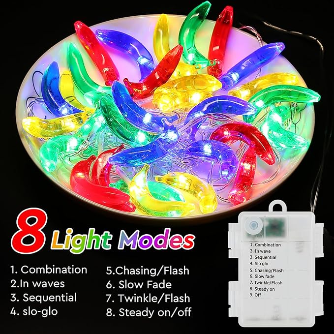 Couah [ 8 Modes & Timer ] Tropical Fruit Banana String Lights, 16 FT Summer String Lights with 30LED Banana Lights, Summer Fairy Lights Battery Operated for Tropical Beach Party Birthday Summer Decor-Ruum Studio Home