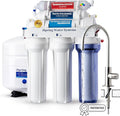 iSpring RCC2AK, Upgraded 200 GPD, pH+ 6-Stage Under Sink Reverse Osmosis System with Alkaline Remineralization Filter, Patented Top-Mounted Faucet Design for Easy DIY Installation-Ruum Studio Home