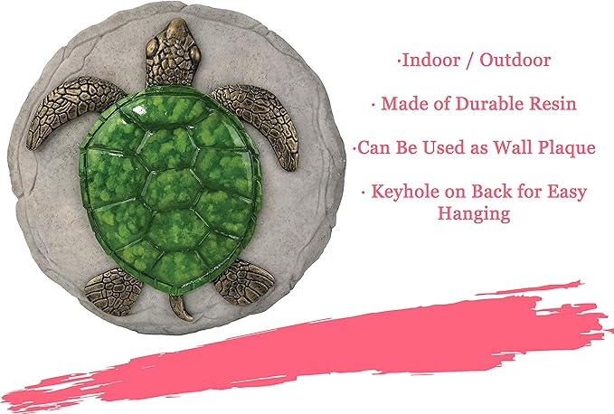 Spoontiques -Garden Décor - Turtle Stepping Stone - Decorative Stone for Garden-Ruum Studio Home