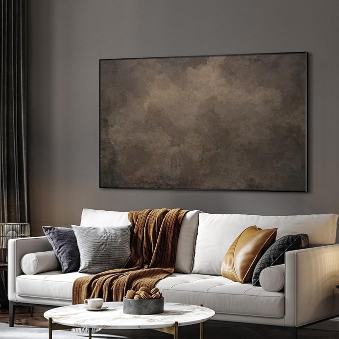 SIGNWIN 30"x60" Extra Large Framed Wall Art Neutral Cloudy Abstract Illustration, Soft Atmospheric Design for Home Living Room Bedroom Decor (Frame Assembly Required)-Ruum Studio Home