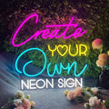 Custom Neon Signs for Wall Decor, CUSTOMNEON Personalized Neon Signs Customizable for Wedding Birthday Prom Party, Custom Neon Lights for Bedroom Bar Studio Beauty Salon Business Shop-Ruum Studio Home