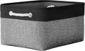TheWarmHome Storage Basket for Organizing- 16x12x8 inch 1 Pack Fabric Storage Cubes, Bins for Organization for Shelves Organizer Gift Laundry Cloth Toy (Grey & Black)-Ruum Studio Home