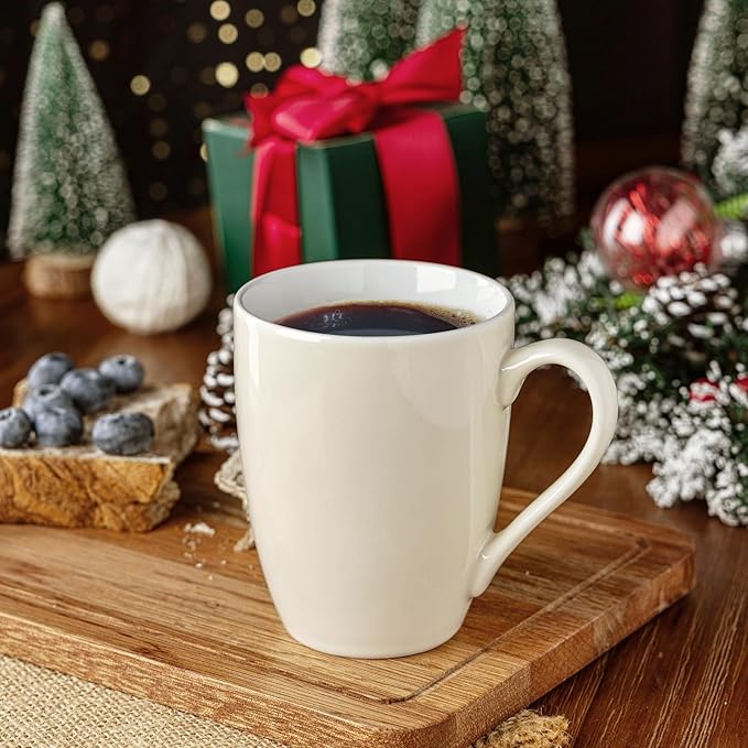 GBHOME 16oz Coffee Mugs Set of 6, Large Ceramic Coffee Mugs for Man, Woman, Dad, Mom, Modern Coffee Mugs Set with handle for Tea/Latte/Cappuccino/Milk/Cocoa. Dishwasher&Microwave Safe,Beige-Ruum Studio Home