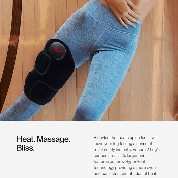 Hyperice Venom 2 - Advanced Heat + Vibration Wrap (Leg) - FSA or HSA Approved-Ruum Studio Home