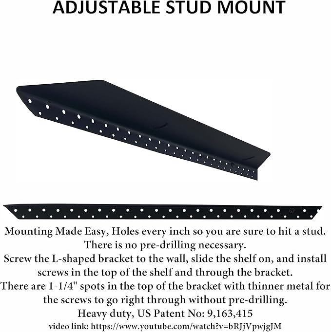 Joel's Antiques 18 Inch Wooden Floating Shelves for Wall - 18x8x2 in - Made of Natural Wood - Short Heavy Duty Rustic Wall Shelves for Bedroom - Perfect for Living Room, Kitchen - Mocha-Ruum Studio Home