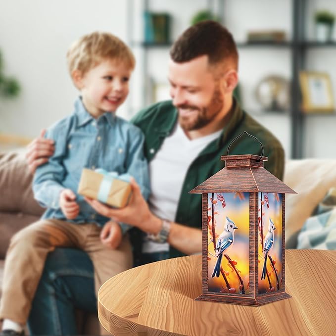 Solar Lanterns Outdoor, Waterproof Garden Hanging Lanterns with LED Flickering Flameless Candles for Mom Grandma Women Lantern Decorative Outdoor for Yard, Garden,Party Decor-Ruum Studio Home