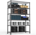 4080 lbs Steel Storage Shelving 6-Tier Utility Shelving Unit Steel Organizer Wire Rack for Home,Kitchen,Office,Garage, 17.7" D x 47.2" W x 72.3" H-Ruum Studio Home