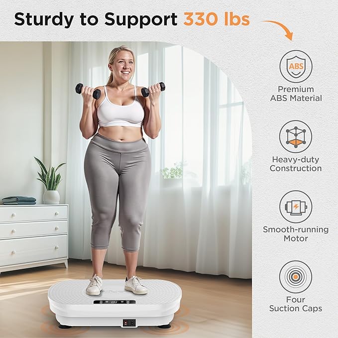 FEIERDUN Vibration Plate Exercise Machine, Vibration Plate for Lymphatic Drainage, Power Plate Vibration Platform for Weight Loss, Toning & Wellness-Ruum Studio Home