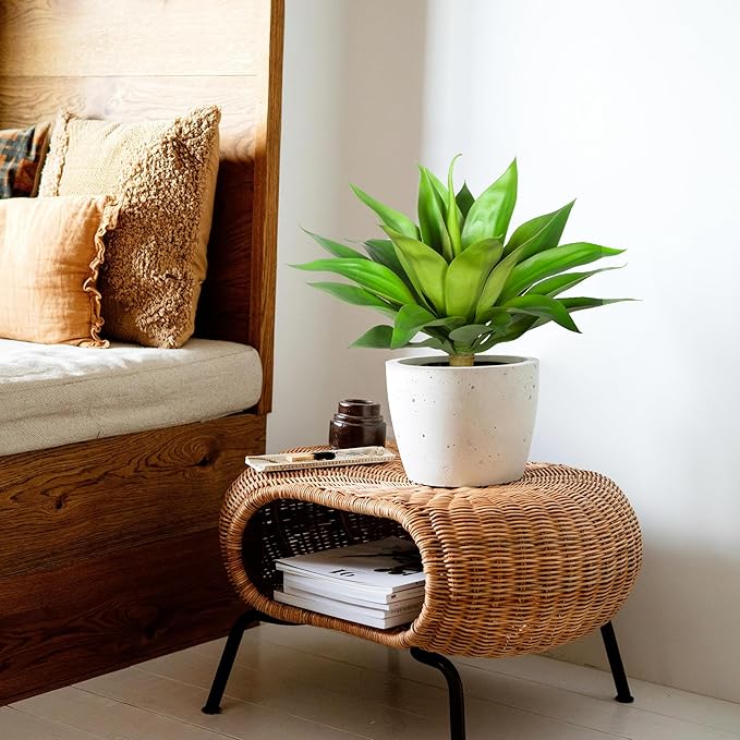 Artificial Agave Plants,Large UV Resistant Fake Agave Planters for Indoor and Outdoor Decorating Artificial Plants for Outdoors Plants(2Pack, 22")-Ruum Studio Home