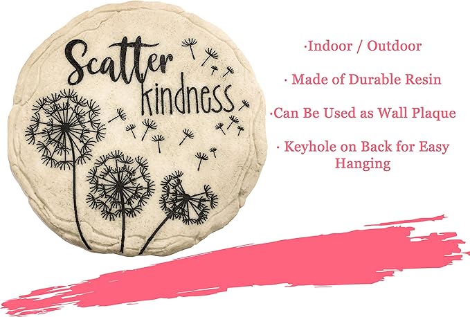 Spoontiques - Garden Décor - Scatter Kindness Stepping Stone - Decorative Stone for Garden-Ruum Studio Home