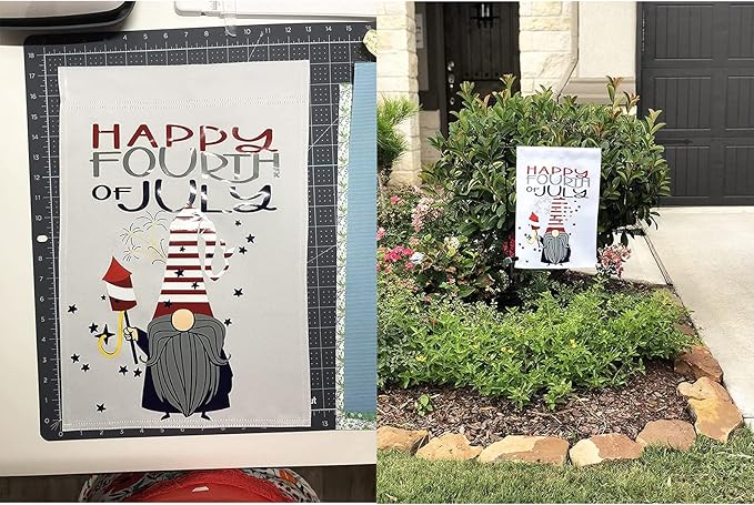 TOPFLAGS Sublimation Garden Flags Blank Garden Flag 12x18 Inch Double Side Custom Create Your Own Solid White Flag DIY Blanks Canvas Banner to Decorate-Ruum Studio Home