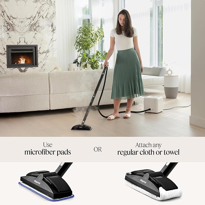 Dupray Neat Steam Cleaner with 40-Piece Accessory Kit, Powerful, chemical-free cleaning for floors, cars, tiles, grout, and more. *Kills 99.9% of Bacteria and Viruses-Ruum Studio Home