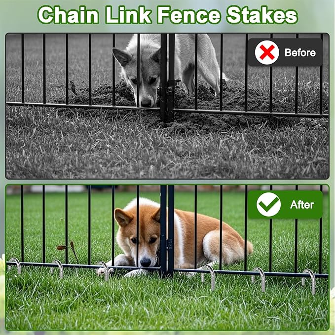 VVOKGO Rebar-Stakes-12-Inch J Hook Galvanized Tent Stakes Heavy Duty, 50-Pack Ground Chain Link Fence Anchors with Chisel Point End for Gazebo, Camping Tents, Outdoor Inflatables Decorations-Ruum Studio Home