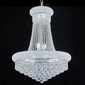 14 - Light Unique Empire Crystal Chandelier with Adjustable Chain for High Ceiling Foyer Entryway Living Room Dining Room Bedroom Chrome Finish-Ruum Studio Home