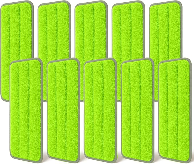 10Pcs Mop Replacement Pads,Compatible with Libman Rinse 'n Wring Mop Universal Mop Pads Mop Head Refills Washable Wet Mop,Compatible with Most 11-13” Size Mops-Ruum Studio Home