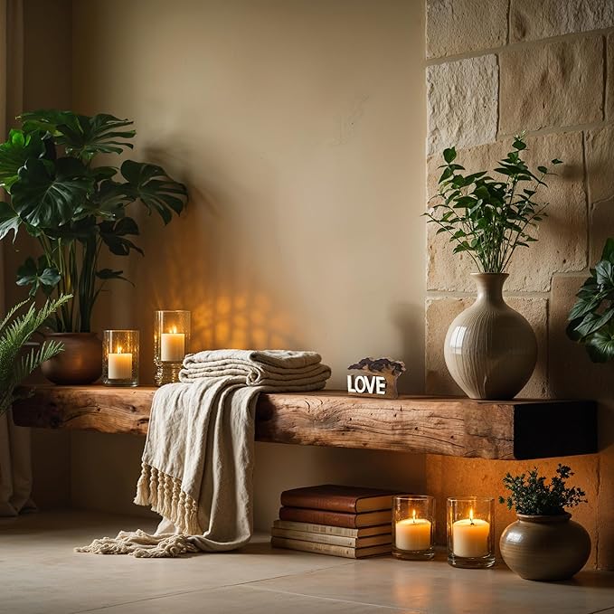 Decozen Gifts for Mom - Wooden Love Letters Sculpture - Mother's Day Birthday Gifts, Home, Office, Living Room, Shelf, Fireplace, Farmhouse, Tabletop, Boho and Mantle Decor - Mothers Day Decorations-Ruum Studio Home