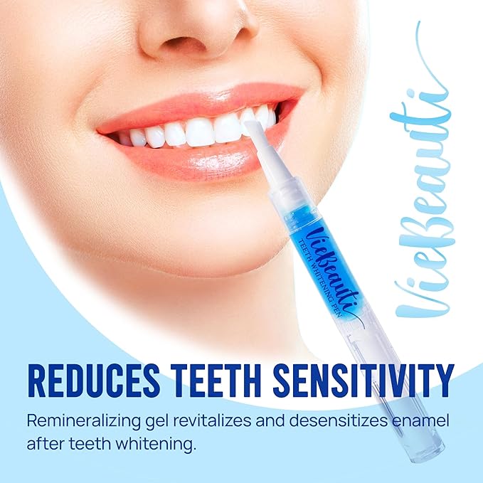 Teeth Whitening Pen Gel Kit: 35% Carbamide Peroxide Gel for Stain Removal - No Sensitivity with Remineralizing Pen for a Brighter Whiter Smile Mint-Ruum Studio Home