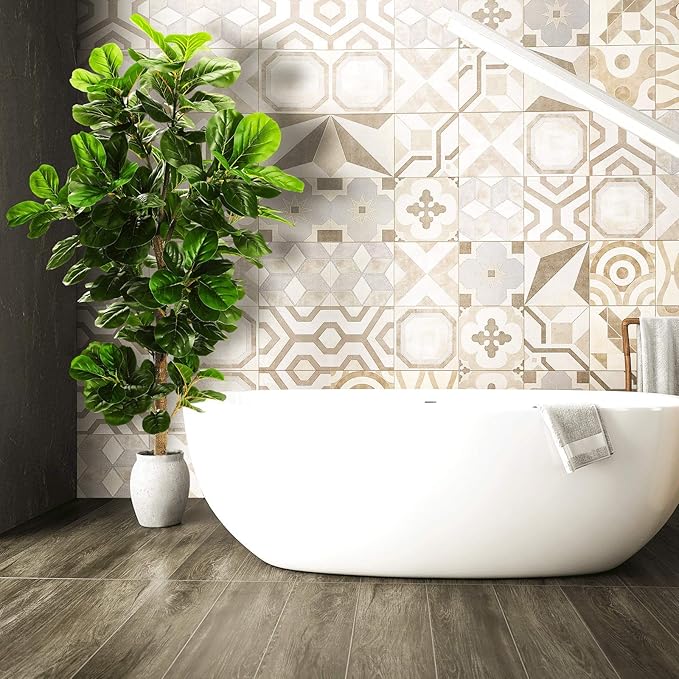 6ft Artificial Fiddle Leaf Fig Tree (72in) with Plastic Nursery Pot Faux Tree, Ficus Lyrata Fake Plant for Office House Farmhouse Living Room Home Decor (Indoor/Outdoor)-Ruum Studio Home