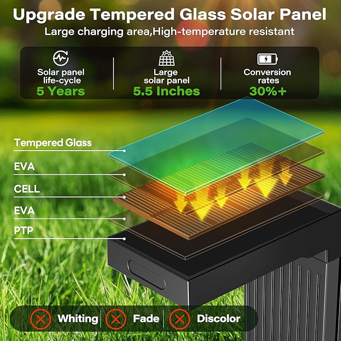 Solar Pathway Lights Outdoor 4Pack, 400LM Motion Sensor Walkway Lights with Warm/Cool White, 12H Lasting, IP65 Waterproof Solar Powered Landscape Lighting for Garden, Yard-Ruum Studio Home