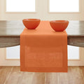 Solino Home Linen Pumpkin Hemstitch Table Runner 36 Inches - 100% Pure Linen Small Table Runner 14 x 36 Inch Ideal for Dresser and Coffee Tables - Classic Hemstitch - Fall, Halloween, Thanksgiving-Ruum Studio Home