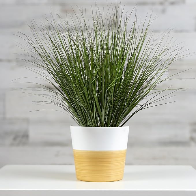 8PCS 17.3" Fake Plants Artificial Wheat Grass Greenery Plastic Plants Fake Grass Artificial Plants for Outdoor Decor Artificial Flower with Greenery Stems for Indoor Home Decoration-Ruum Studio Home