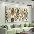 Boho Wall Art Chic Home Wall Art Modern Bohemian Feather Green Canvas Wall Art Decor For Apartment Dorm Living Room Bedroom Nursery Backdrop 20"W X 40"L Ready To Hanging-Ruum Studio Home