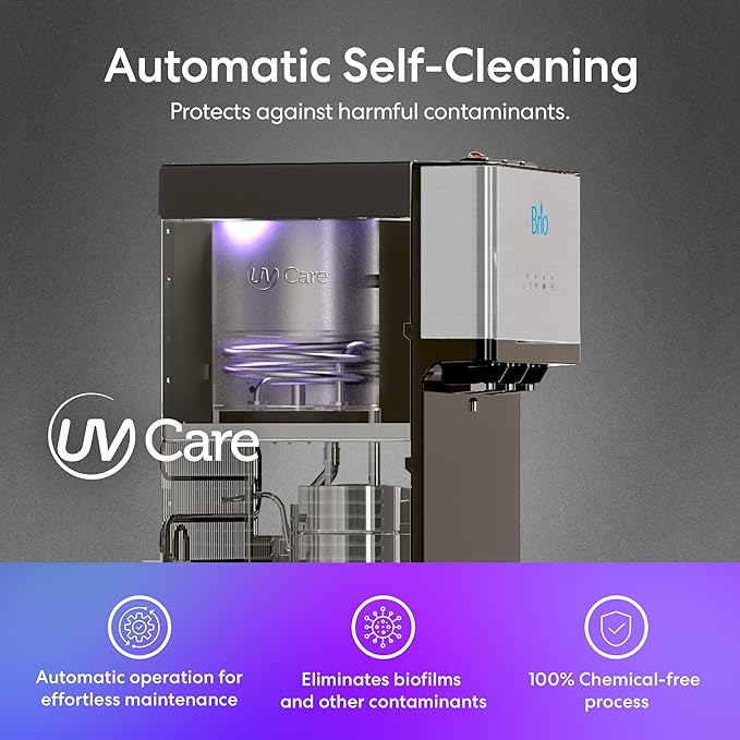 Brio Self Cleaning Bottom Loading Water Cooler Water Dispenser – Limited Edition - 3 Temperature Settings - Hot, Cold & Cool Water-Ruum Studio Home