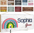 Custom Wood Sign Prsonalized Text Business 3D Home Decor, Personalized Rustic Plaque Board Hanging Wooden Name Sign for Wall Art, Customized Signs Plank Decoration Gifts for Wedding Family Farmhouse Kitchen, Rectangle-Ruum Studio Home