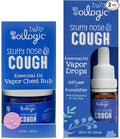 Oilogic Stuffy Nose & Cough Baby Essentials - Baby Humidifier Vapor Drops for Diffuser & Humidifier & Chest Vapor Rub - Gentle Essential Oil Blends Soothe Cough & Stuffy Noses & Support Restful Sleep-Ruum Studio Home