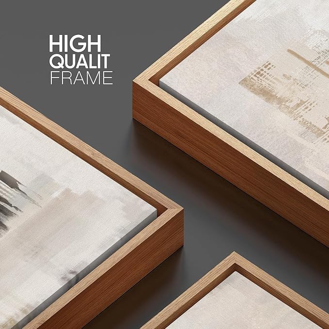 HPINUB Modern Abstract Canvas Art Prints, Black and White, 24"x36", 3-Pack, Neutral, Bedroom, Living Room, Office, Bathroom, Dining Room-Ruum Studio Home