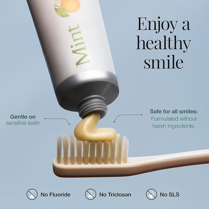 Revitin Toothpaste | Fluoride-Free Prebiotic Mint Tooth Gel | No SLS, Gluten Free, Dye Free, GMO Free, No Sweeteners | Non-Toxic, Kid Approved, Pack of 3-Ruum Studio Home