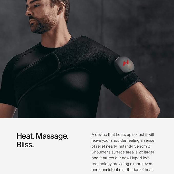 Hyperice Venom 2 - Advanced Heat + Vibration Wrap (Left Shoulder) - FSA or HSA Approved-Ruum Studio Home