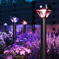 XMCOSY+ Smart Solar Lights Outdoor with Motion Sensor, 150LM APP Control RGBCW Color Changing Garden Lights Solar Powered for Yard Pathway Landscape, Waterproof, 4 Pack-Ruum Studio Home