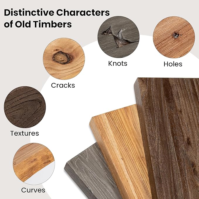 Fun Memories Floating Shelves for Wall, 48"x9.3" Rustic Solid Elm Wood Wall Shelves, Heavy-Duty Mounted Shelves with Invisible Brackets, Set of 2 for Living Room, Bedroom, Kitchen, Walnut Finish-Ruum Studio Home